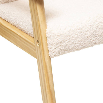 Fauteuil enfant Basile moumoute écru Atmosphera - Le Dépôt Bailleul