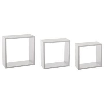 Lot de 3 étagères murales coloris blanc 5five - Le Dépôt Bailleul
