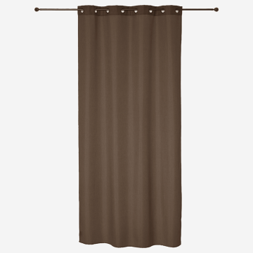Rideau marron 140x260cm Look jute.