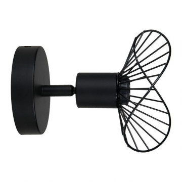 Spot Capeline en métal filaire noir Ostaria - Le Dépôt Bailleul