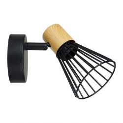 Spot Eloiz en métal et bois Ostaria - Le Dépôt Bailleul