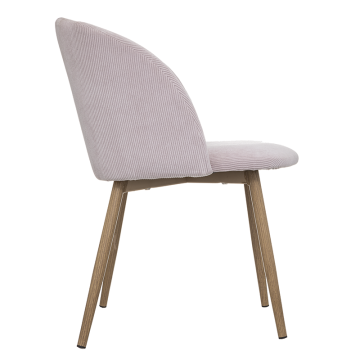 Chaise enfant Céleste velours rose Atmosphera - Le Dépôt Bailleul