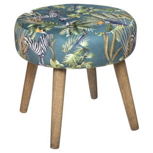 Tabouret motifs jungle H40...