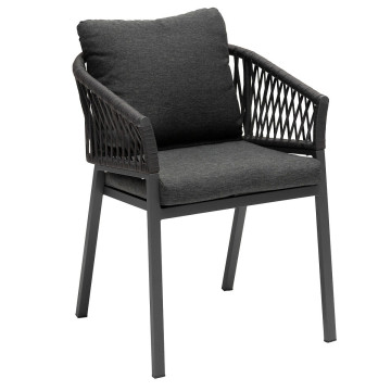 Fauteuil Oriengo mailles anthracite/graphite Hespéride - Le Dépôt Bailleul
