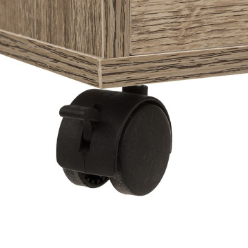 Chiffonnier 3 tiroirs sur roulettes naturel 5five - Le Dépôt Bailleul