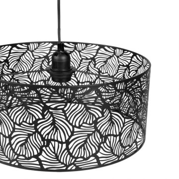 Suspension métal ajouré Calathéa noire Ostaria - Le Dépôt Bailleul