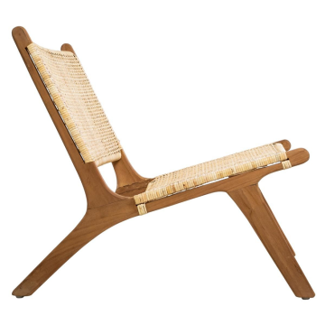 Fauteuil Timor teck et rotin Atmosphera - Le Dépôt Bailleul