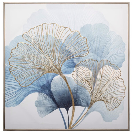 Toile imprimée Ginko encadrée 58x58 Atmosphera