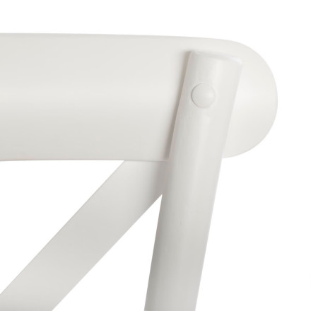 Chaise bistrot Isak bois blanc et cannage Atmosphera - Le Dépôt Bailleul