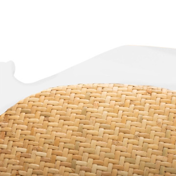 Chaise bistrot Isak bois blanc et cannage Atmosphera - Le Dépôt Bailleul