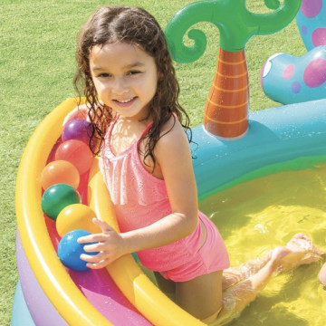 Pataugeoire aire de jeu gonflable enfant Intex - le Dépôt Bailleul