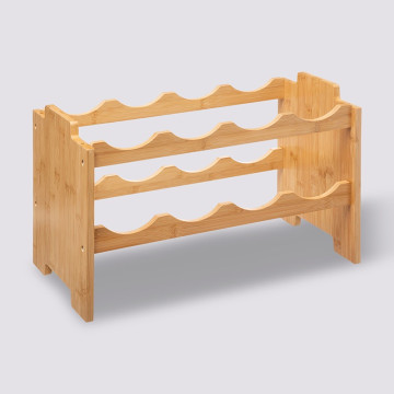 Rack 8 bouteilles empilable bambou 5five - Le Dépôt Bailleul