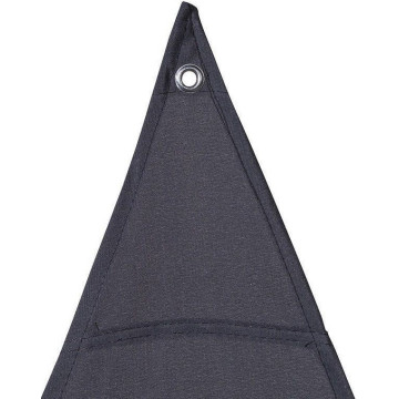 Toile solaire 4m Hespéride Anori gris triangulaire - Le Dépôt Bailleul