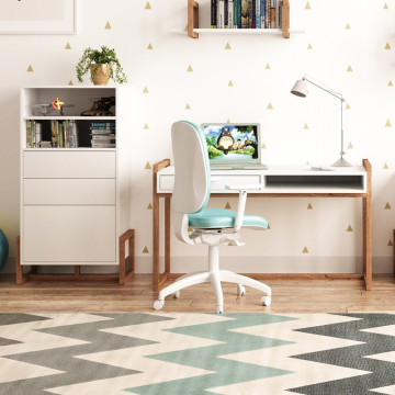 Buffet haut 2 tiroirs 1 porte Oslo blanc - Le Dépôt Bailleul