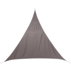 Toile solaire 3x3x3m taupe Hespéride triangulaire - le Dépôt bailleul