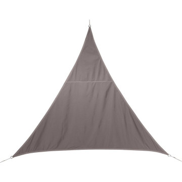 Toile solaire 3x3x3m taupe Hespéride triangulaire - le Dépôt bailleul