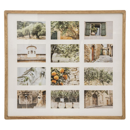 Pêle-Mêle Photo « Première Année » - 12 Cadres, Thème Montgolfière, Bois 45x53cm - Marque Sauthon - 11