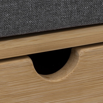 Range chaussures banc 2 tiroirs bambou 5five- Le Dépôt Bailleul