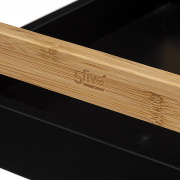 Étagère 3 niveaux Natureo noir 5five - Le Dépôt Bailleul