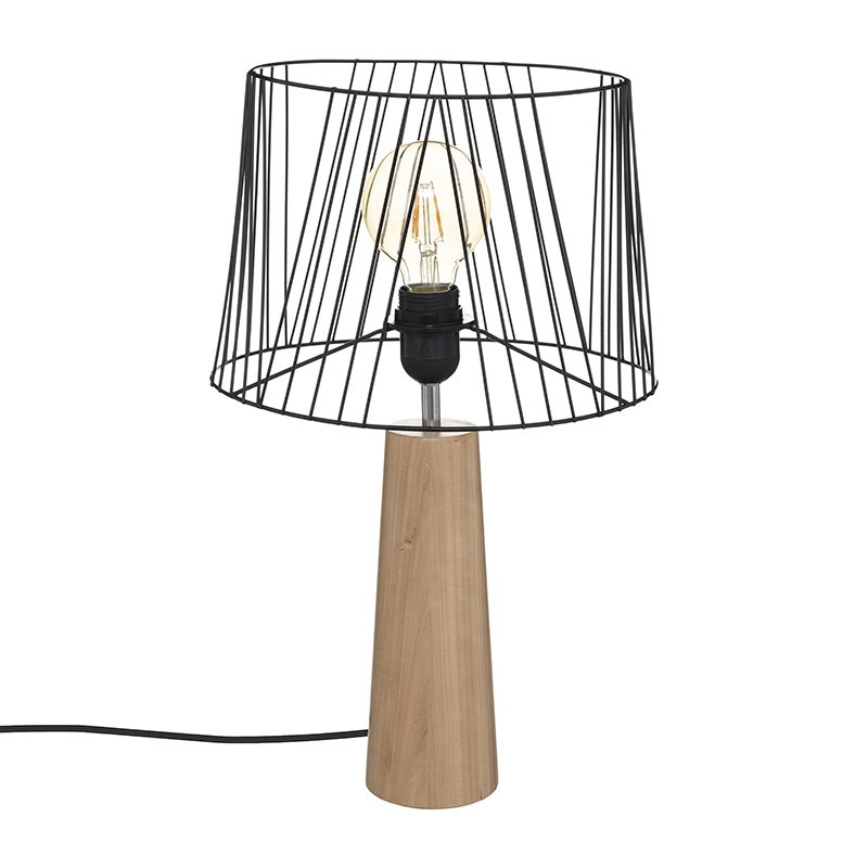 Lampe pied en bois H47.5 Atmosphera®