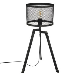 Lampe trépied métal noir Noah Atmosphera - Le Dépôt Bailleul