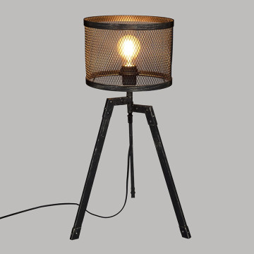 Lampe trépied métal noir Noah Atmosphera - Le Dépôt Bailleul