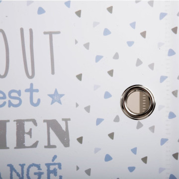 Colonne de rangement en tissu gris pour enfant - Le Dépôt Bailleul