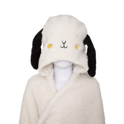 Plaid enfant à capuche mouton blanc Atmosphera - Le Dépôt Bailleul