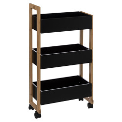 Desserte 3 niveaux noir Natureo 5five - Le Dépôt Bailleul