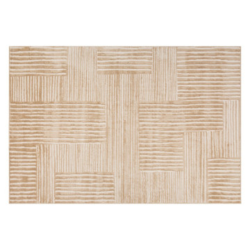 Tapis relief 120x170 Jana beige Atmosphera - Le Dépôt Bailleul