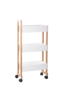 Desserte 3 niveaux blanc...