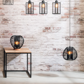 Suspension filaire Noda noire D28 Atmosphera - Le Dépôt Bailleul