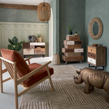 Buffet en bois de manguier Koval nuances unies Atmosphera - Le Dépôt Bailleul