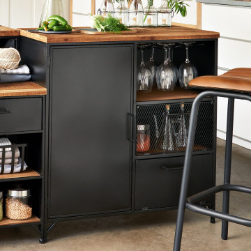 Buffet 1 porte 3 niches Cierna Atmosphera - Le Dépôt Bailleul