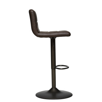 Tabouret de bar vintage Delek ajustable brun Atmosphera - Le Dépôt Bailleul