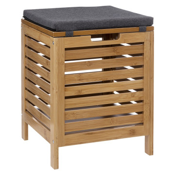 Tabouret avec coffre de rangement bambou 5five - Le Dépôt Bailleul