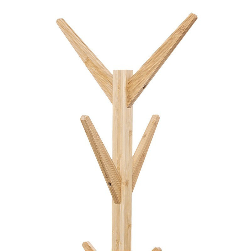 Porte-manteaux Mural Vintage En Bois – Forme Bambou, 5 Patères, Occasion