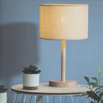 Lampe à poser Della naturel Atmosphera - Le Dépôt Bailleul