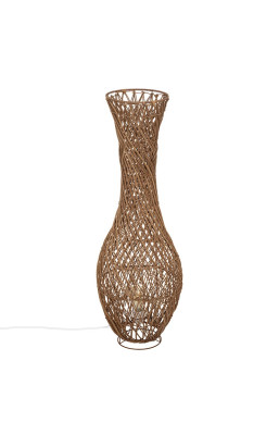 Lampadaire en rotin 100cm...