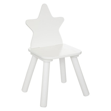 Chaise enfant Douceur étoile blanc Atmosphera - Le Dépôt Bailleul