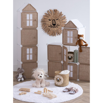 Colonne casiers de rangement jute Atmosphera - Le Dépôt Bailleul