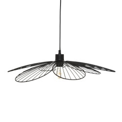 Suspension métal noir Fleur D57 Atmosphera - Le Dépôt Bailleul