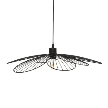 Suspension métal noir Fleur D57 Atmosphera - Le Dépôt Bailleul