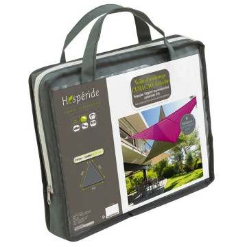 Toile solaire 4m luxe gris Hespéride triangulaire - Le Dépôt Bailleul