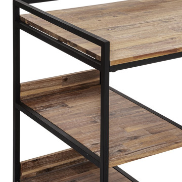 Bureau 2 étagères bois et métal Edena Atmophera - Le Dépôt Bailleul