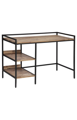 Bureau 2 étagères bois et...