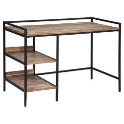 Bureau 2 étagères bois et métal Edena Atmophera - Le Dépôt Bailleul
