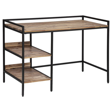 Bureau 2 étagères bois et métal Edena Atmophera - Le Dépôt Bailleul