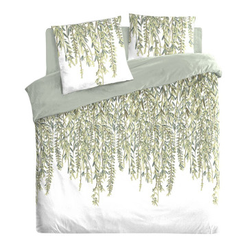Parure de lit Misore imprimés feuilles 240x220 Atmosphera - Le Dépôt Bailleul