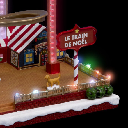 Village de Noël Grand Huit animé et lumineux - Le Dépôt Bailleul